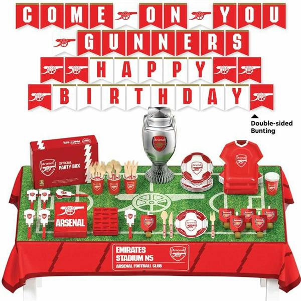 Arsenal FC All in One Party Box Set, Kitchen Accessories, Sports, Gift