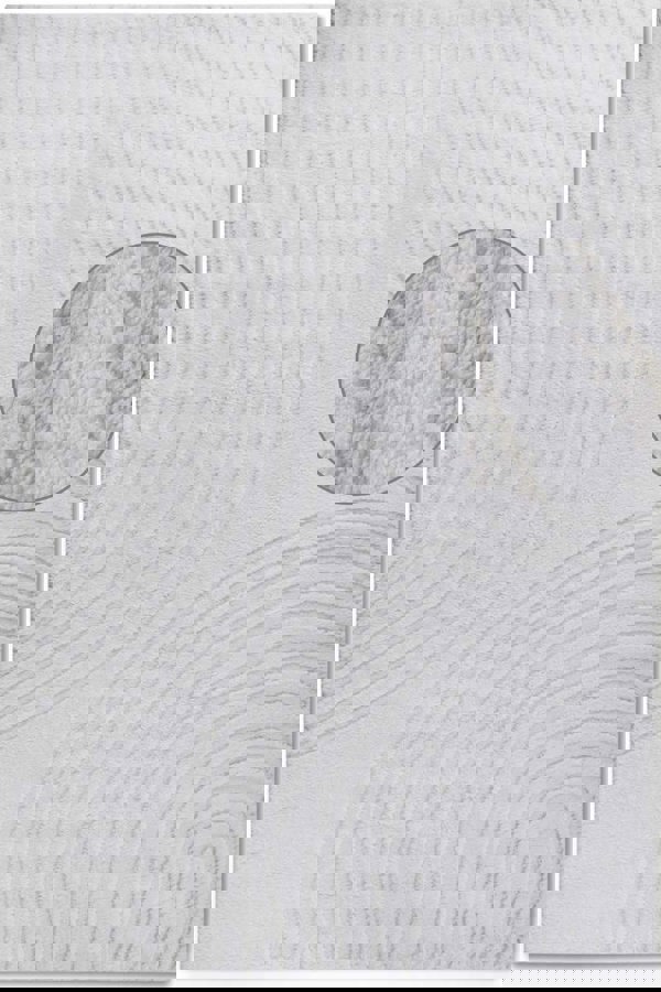 High Pile White Rug Pigment – Geometric Design