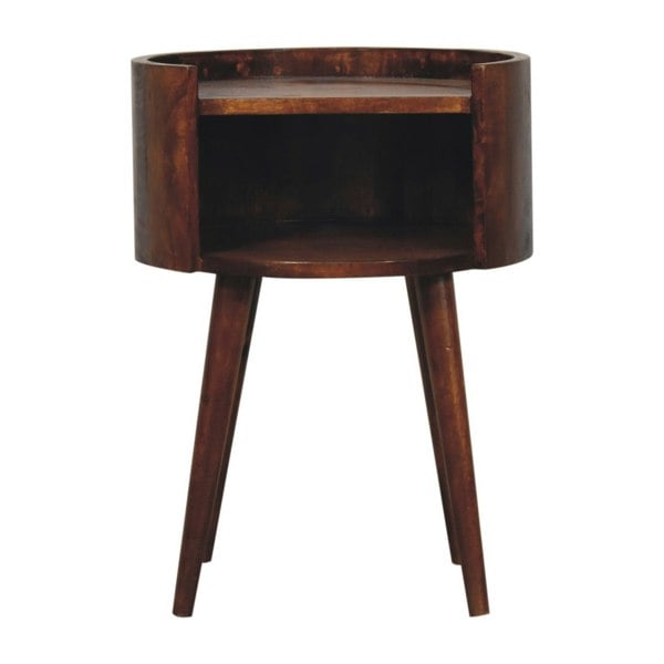 Artisan Furniture Chestnut Round Open Slot Bedside
