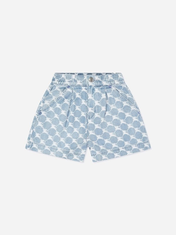 Burberry Kids Burberry Girls Nicoletta Shorts in Blue