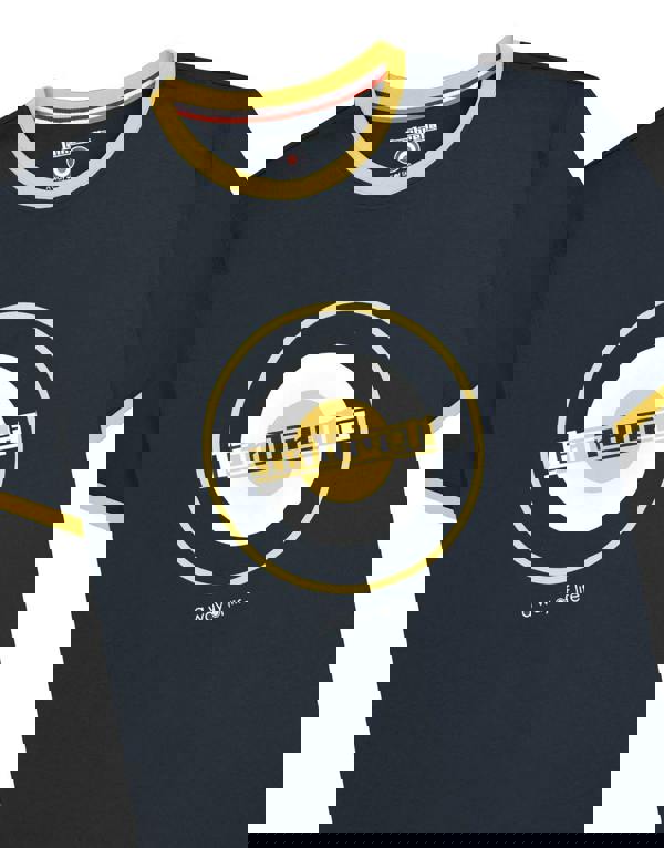 Lambretta Mens Target Ringer Casual Retro SKA Ringer Logo T-Shirt