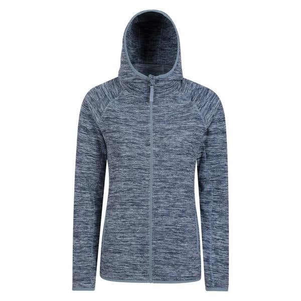 Mountain Warehouse Womens/Ladies Lleyn II Melange Full Zip Hoodie - Dark Blue - 