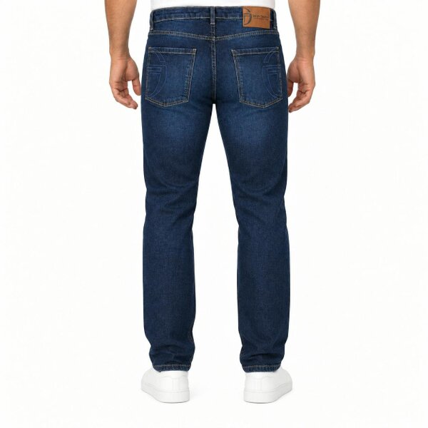 Sergio Tacchini Forza Straight Fit Jeans Indigo Wash