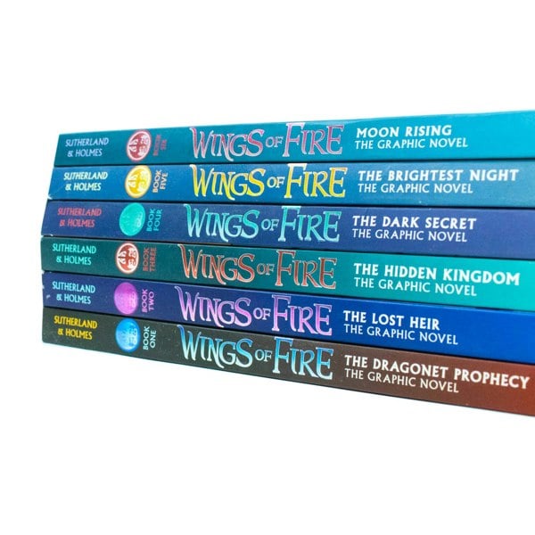 Scholastic Wings of Fire Graphic Novels 6 Books Collection Set (Books 1-6)