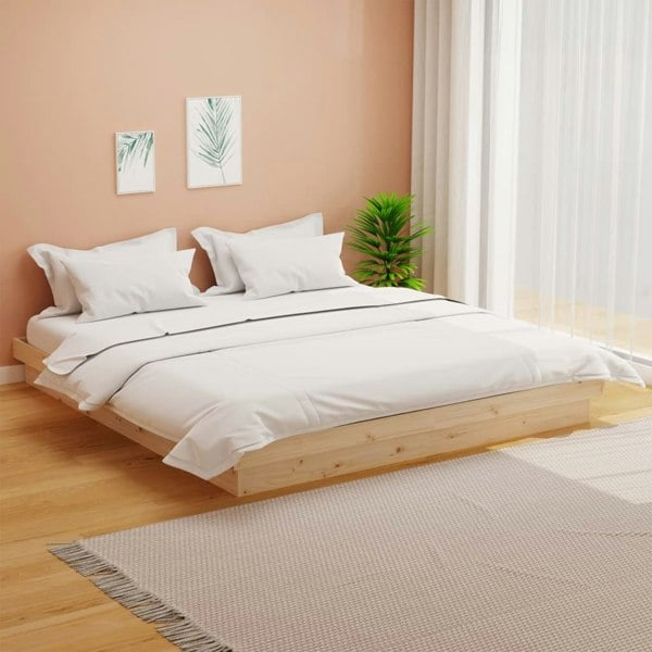 Berkfield Bed Frame Solid Wood 180x200 cm Super King Size