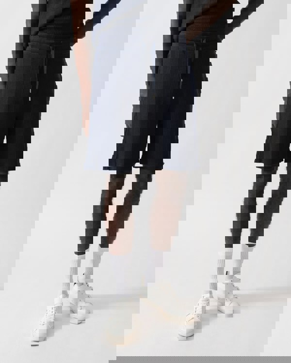 BOSS Orange Structure Mens Loungewear Shorts - Dark Blue 403