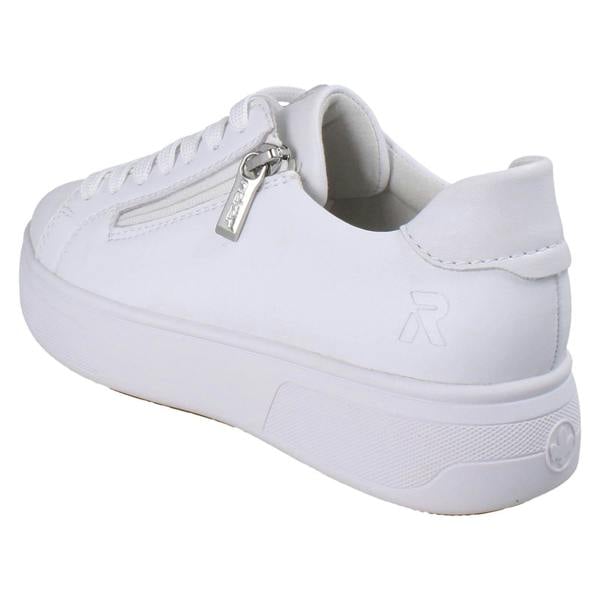 Rieker Womens Rieker Platform Lace Up Trainers With Side Zip M7701