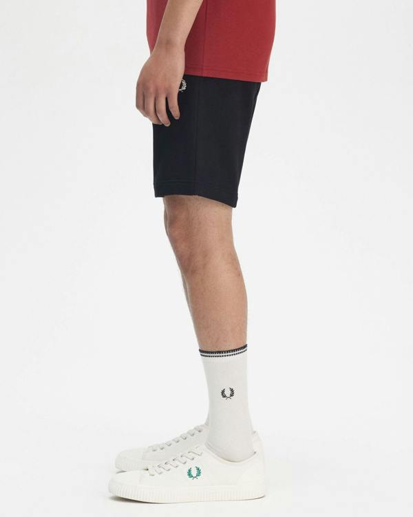Fred Perry Mens Classic Sweat Short - Black 102 | CHO | Designer Mens Shorts
