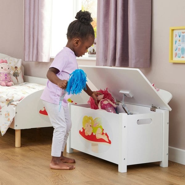 Liberty House Toys Kid’s Wooden Fairy Toy Box