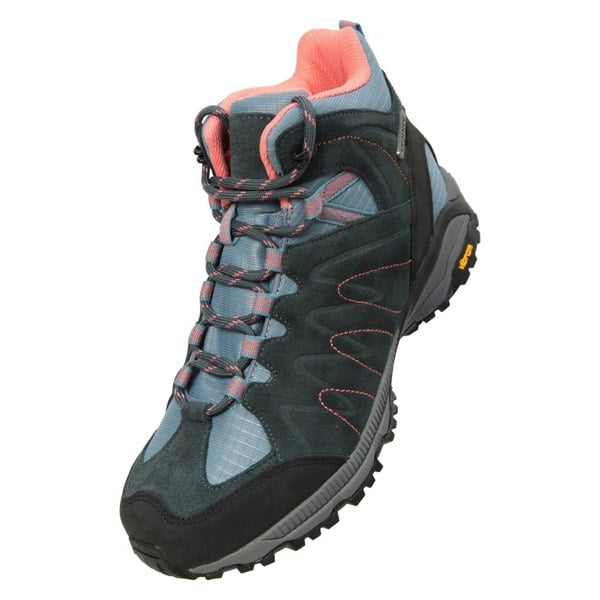 Mountain Warehouse Womens Rockies Extreme Suede Walking Boots - Blue