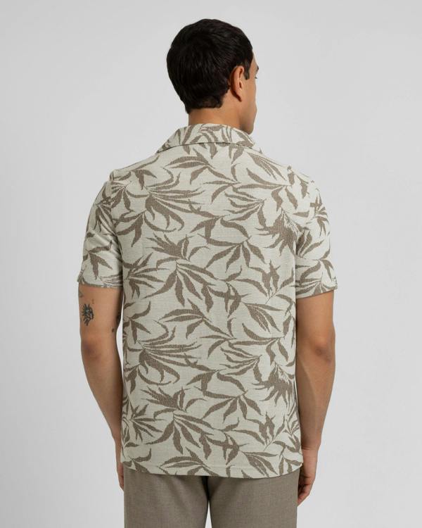 Steel & Jelly Oval - Leaf Jacquard Short Sleeve Shirt