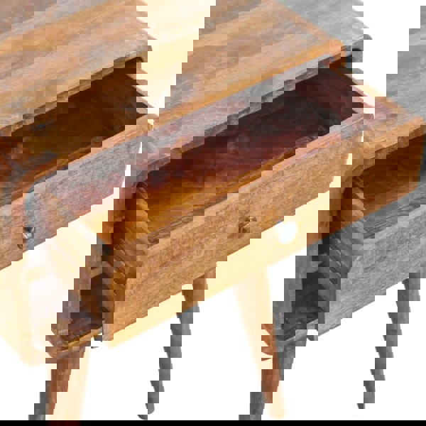 Artisan Furniture Avora Chestnut Nightstand with Drawer and open slot