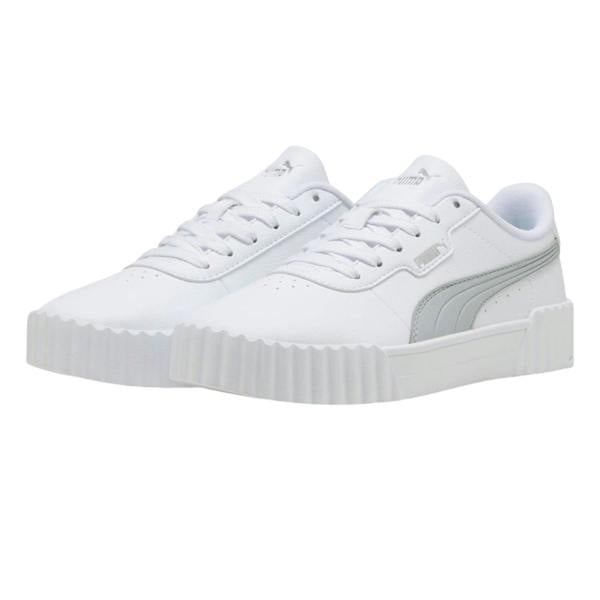 Lacoste Womens/Ladies Carina 3.0 Trainers - White/Silver - 
