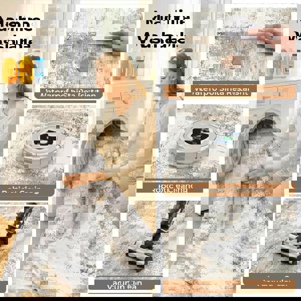 Marlow Large Rugs Non Slip Living Room Area Rug Floor Mat Hallway Bedroom Runner