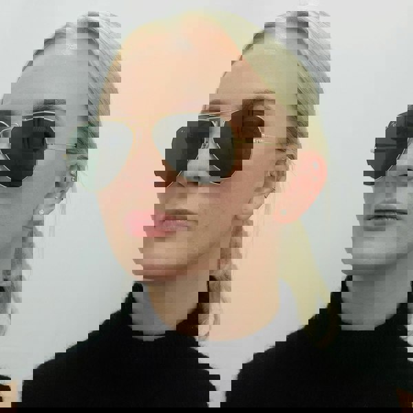 Ray-Ban Sunglasses Aviator Metal II RB3689 914731 Gold Green