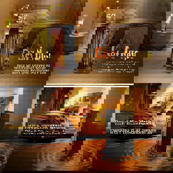 PureMate 2500W 11 Fin Oil Filled Radiator – Black