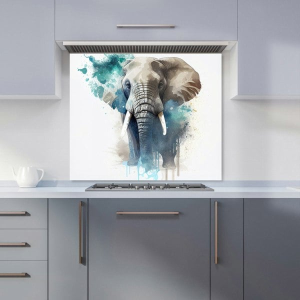 Warren Reed - Designer Majestic Elephant Splashart Kitchen Splashback