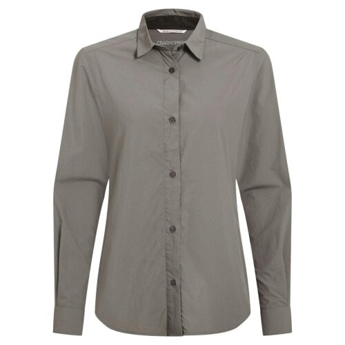Craghoppers Womens Alma Nosilife Long-Sleeved Shirt - Vert - 18 UK - Vert - 100% Mixed