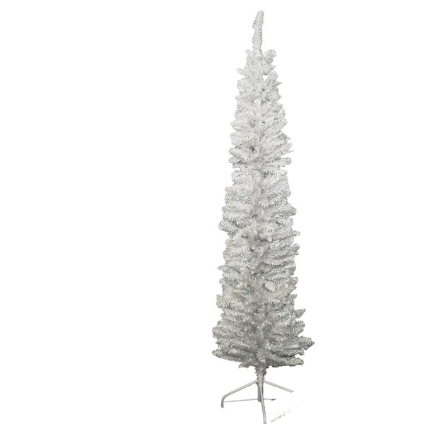 Samuel Alexander 6.5ft (2m) Premier Pencil Style Slim Christmas Tree in White