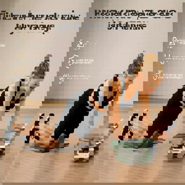 Centra Ab Roller with Auto Rebound Elbow & Knee Support LCD Timer Core Trainer