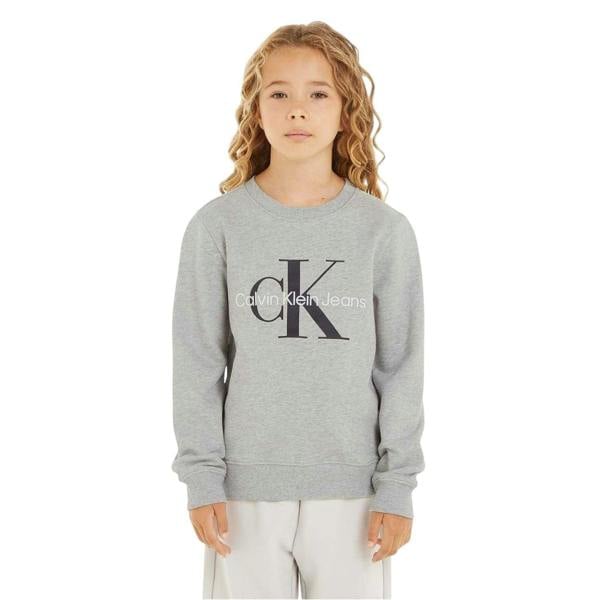 Calvin Klein Childrens/Kids Logo Sweatshirt - Light Grey - 