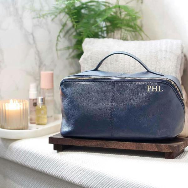 PRIMEHIDE Soft Leather Large Makeup Washbag - Seville