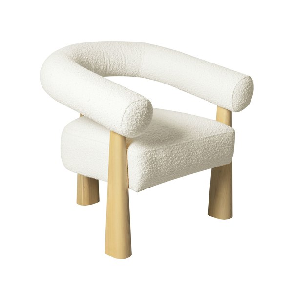 Furniture Edit Spara Cream Boucle Accent Chair