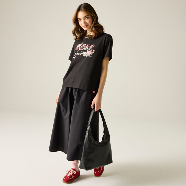 Regatta Womens Cath Kidston Floral Oversized T-Shirt - Black