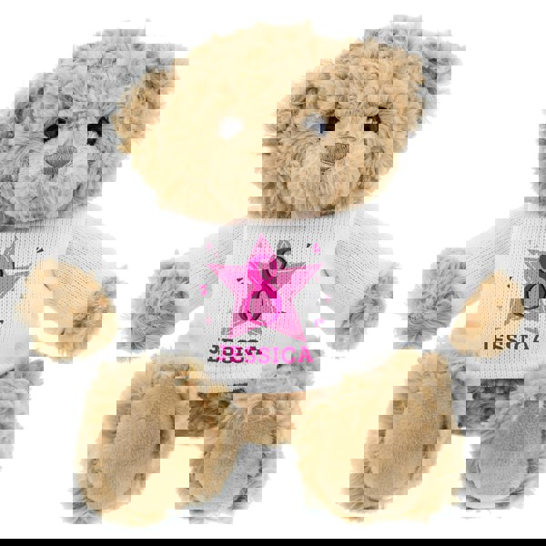 Personalised Memento Company Personalised Pink Birthday Teddy Bear