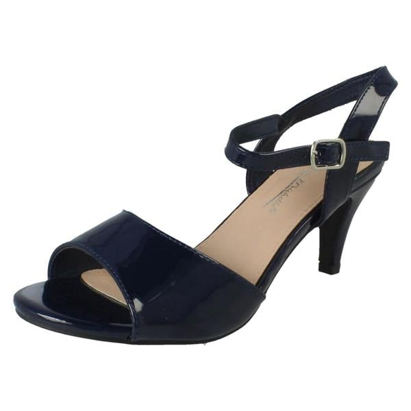 Anne Michelle Ladies Anne Michelle Buckle Fastening Wide Fit Formal Sandals F12114