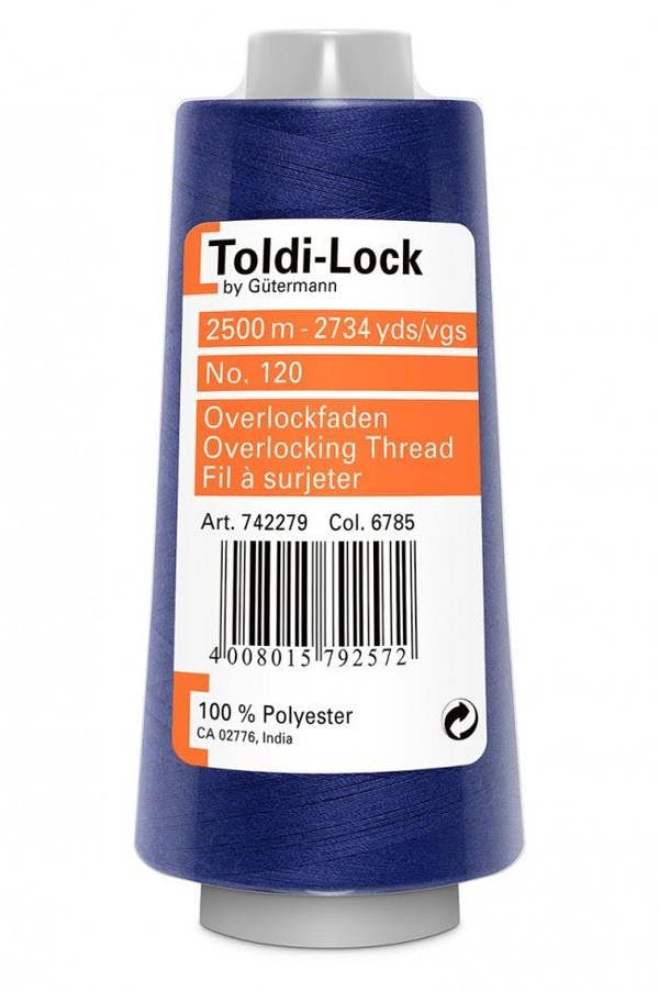 Gutermann Toldi Lock Overlocker Thread 2500m Polyester Thread Suitable For Dressmaking