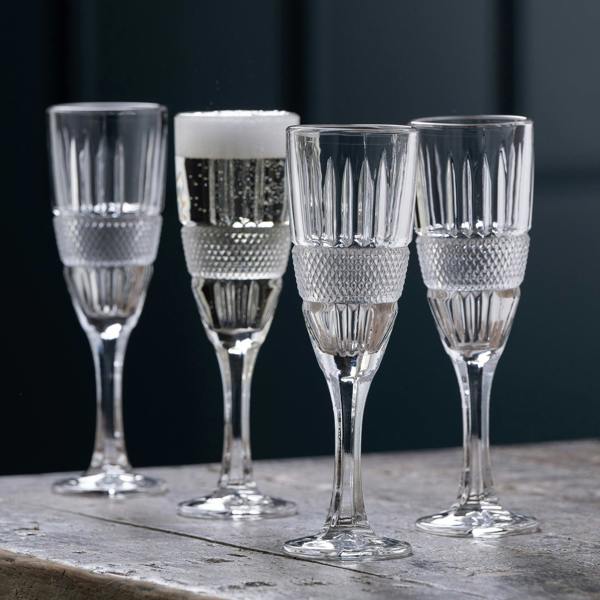 Galway Crystal Eyre Flute Set of 4