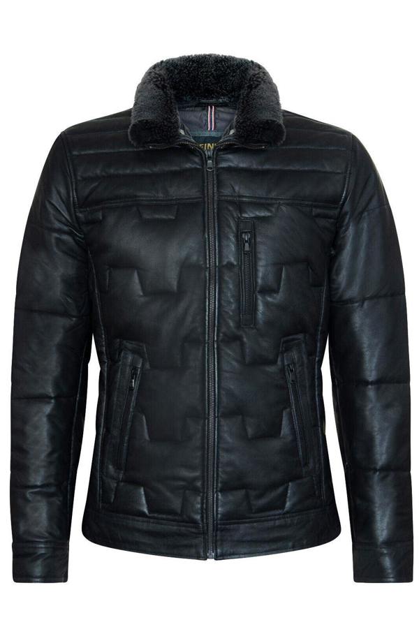 Infinity Leather Men's Leather Quilted Biker Jacket - Guayaquil