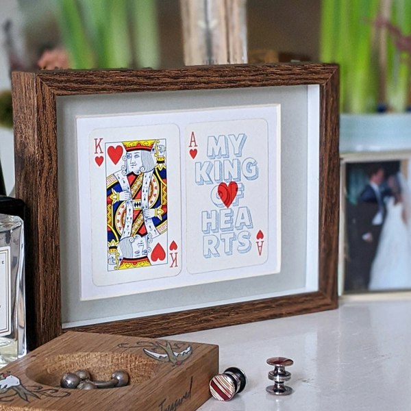 Hands & Hearts My king of hearts playing card print