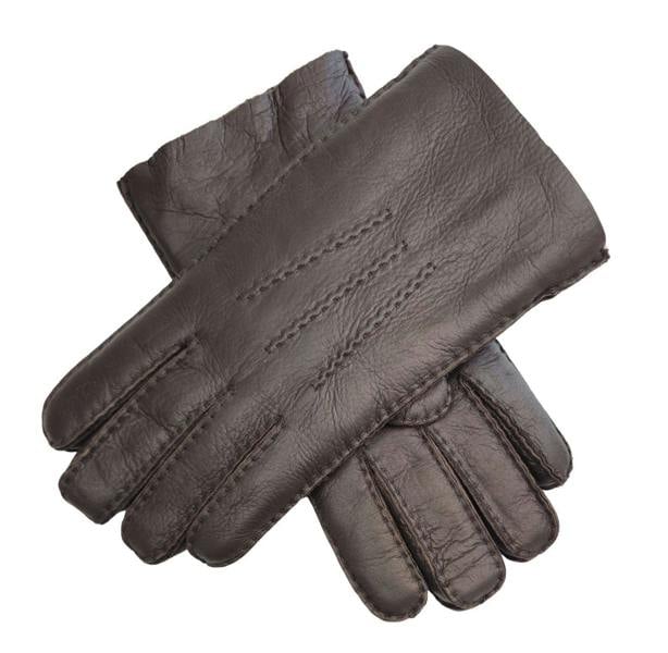 Infinity Leather Mens Brown Luxury Sheepskin Leather Gloves