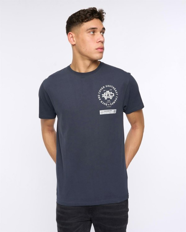 Duck and Cover Chellforth T-Shirt - Navy