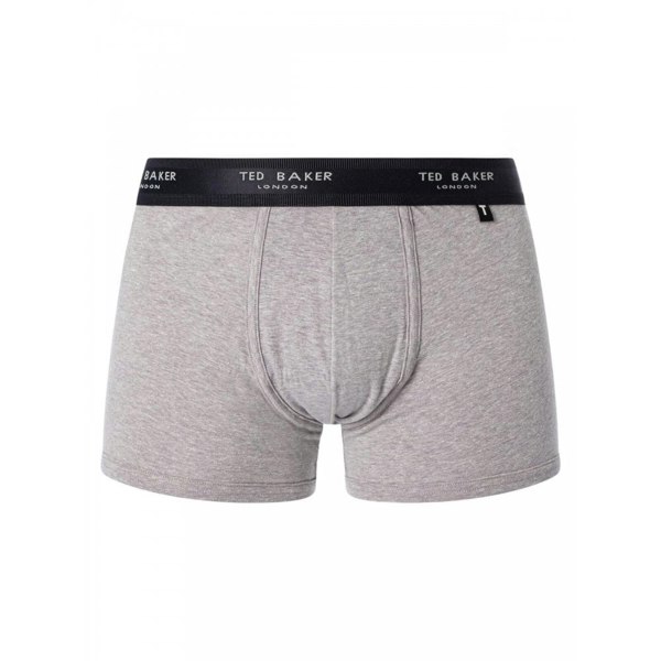 Ted Baker 3-Pack Contrast Logo Boxer Trunks, Grey Mix