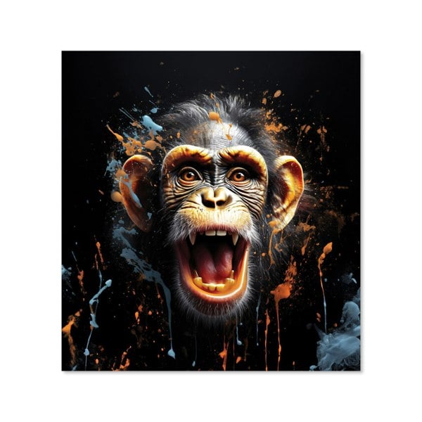 Warren Reed - Designer Monkey Face Splashart Kitchen Splashback