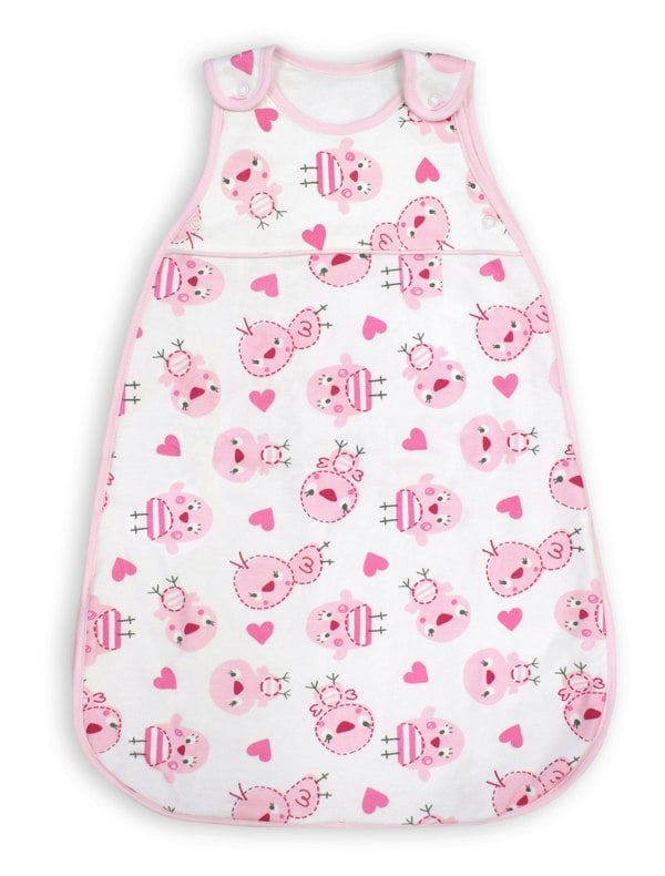My Little World Pink Birds Super Soft Baby Sleepbag - Pink
