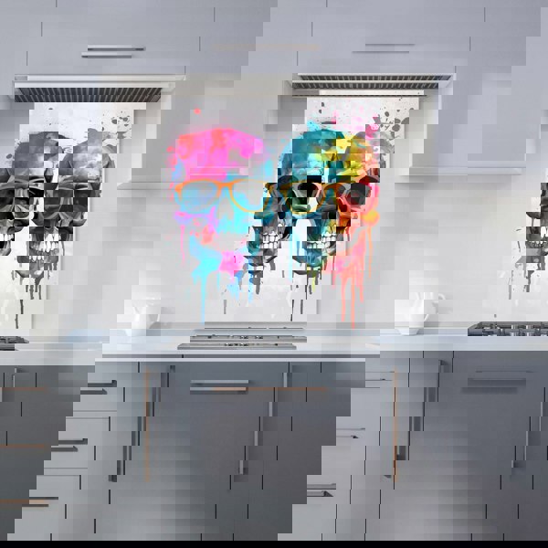 Warren Reed - Designer Splashart Happy Skeletons Kitchen Splashback