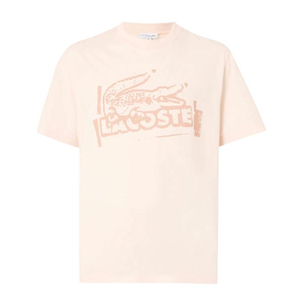 Lacoste Mens Jersey Cotton Logo T-Shirt - Orange - 