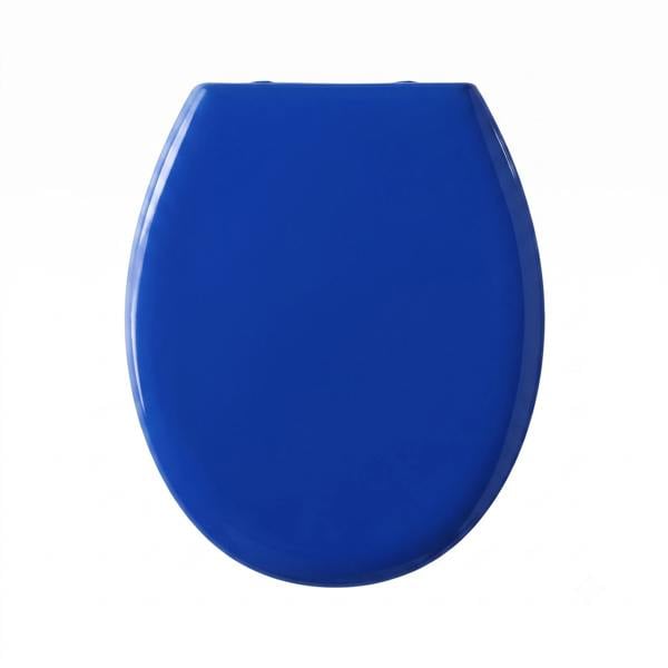 RTS Electric Blue Top Fix Slow Close Quick Release Toilet Seat