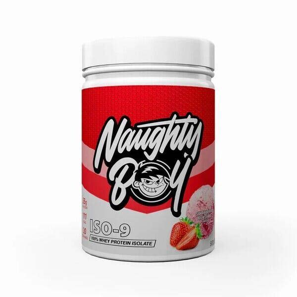 Naughty Boy Iso-9, Strawberry Milkshake - 900g