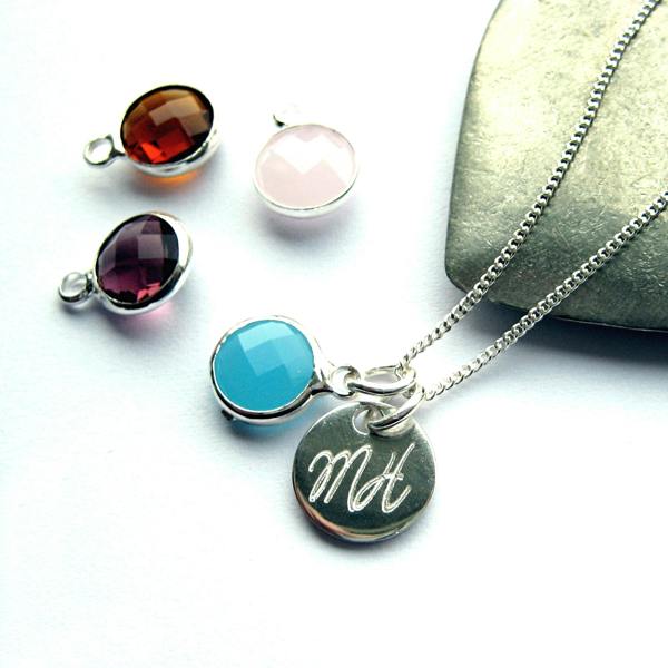 Aye Do Gifts Personalised Script Necklace & Birthstone