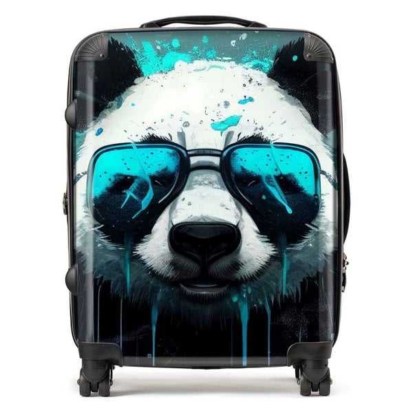 Warren Reed Panda With Blue Glasses Splashart Suitcase