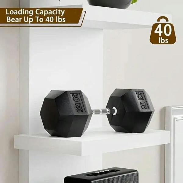 Havendro White 5 Tier Vertical Wall Shelf Floating Storage Unit Decorative Display Shelf