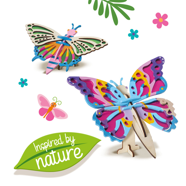 SES Creative Decorate wooden butterflies - Inspired by nature
