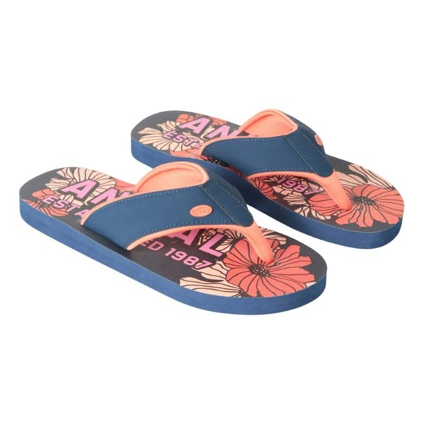 Animal Womens Swish Flip Flops - Coral