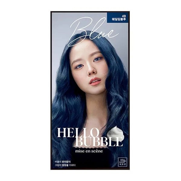 MISE EN SCÈNE All New Hello Bubble Hair Colour Kit #4B Whale Deep Blue