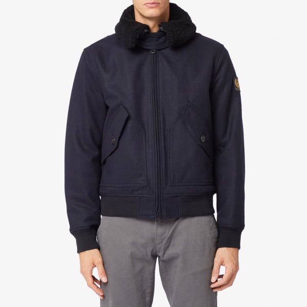 Belstaff Haywood Bomber Jacket - Dark Navy Blue